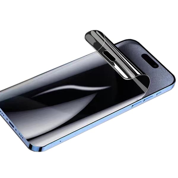 3-PACK  iPhone 15  Integritetsskyddande Hydrogel Mjuk Filmskärmskydd Transparent