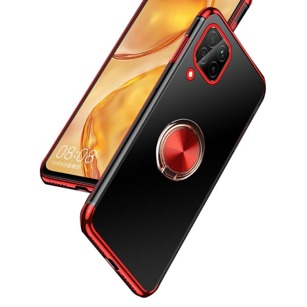Huawei P40 Lite - Cover med ringholder Röd