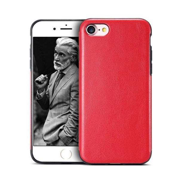 iPhone 6/6s plus  Retro Vintage läder skal Smooth  Crazy Horse Rosa