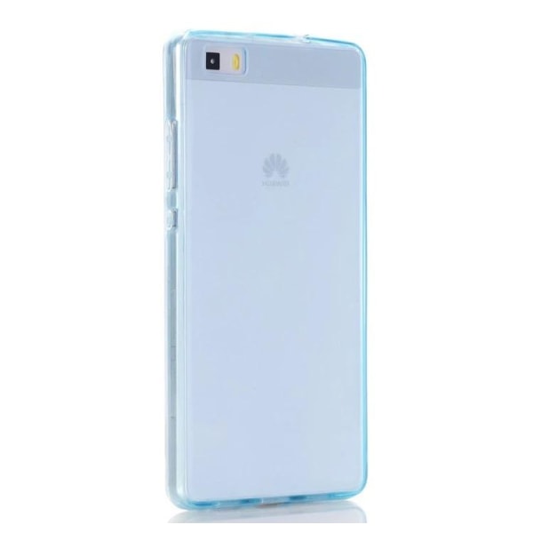 Huawei P10 Plus - Dubbelsidigt Silikonfodral med TOUCHFUNKTION Blå
