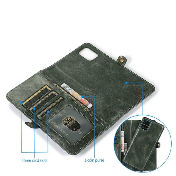 Samsung Galaxy A51 - 2-1 Pung etui Brun
