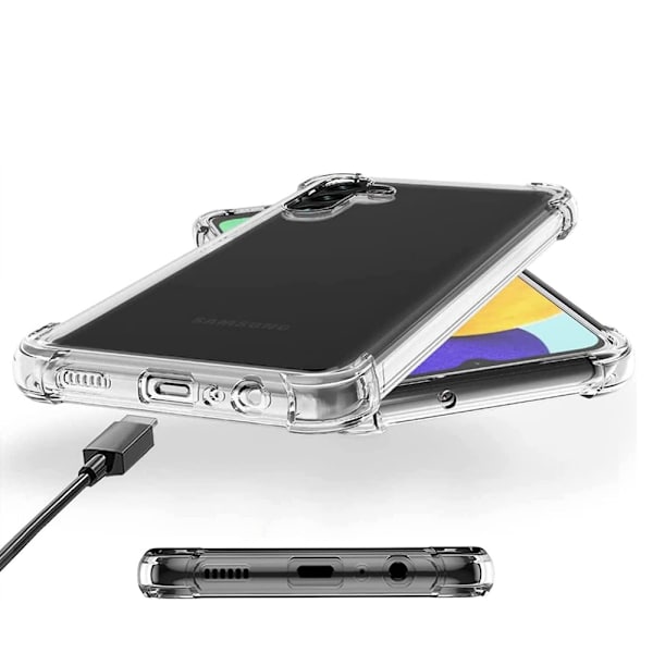 Samsung Galaxy A05S - Stötdämpande Silikonskal Genomskinlig