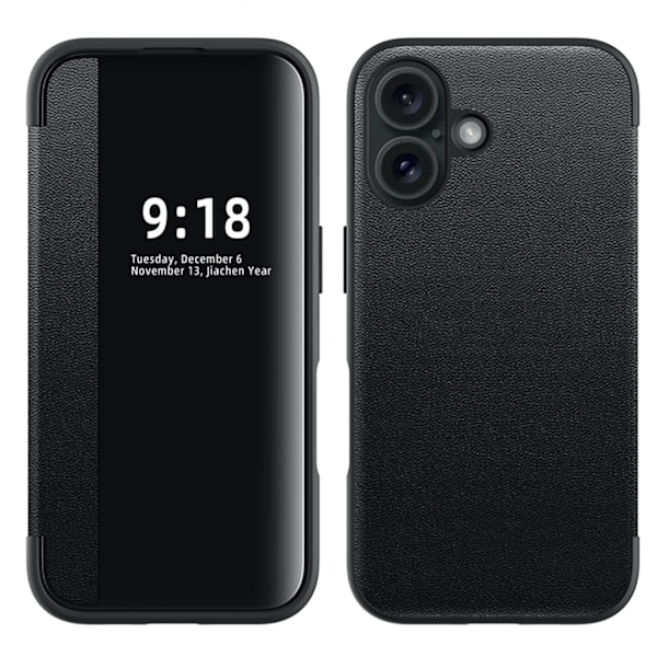 iPhone 16 Fodral - Elegant Design med Smart Fönster! Orange