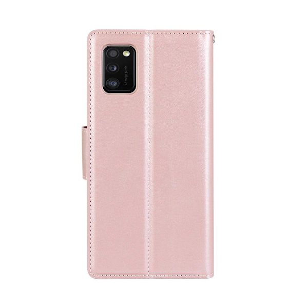 Samsung Galaxy A41 - Plånboksfodral (HANMAN) Roséguld