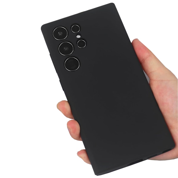 Samsung Galaxy S24 ultra - Stilrent Hållbart TPU Silikon Skal Svart