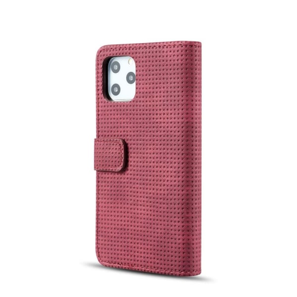 iPhone 11 Pro – käytännöllinen retrolompakkokotelo (LEMAN) Red Röd