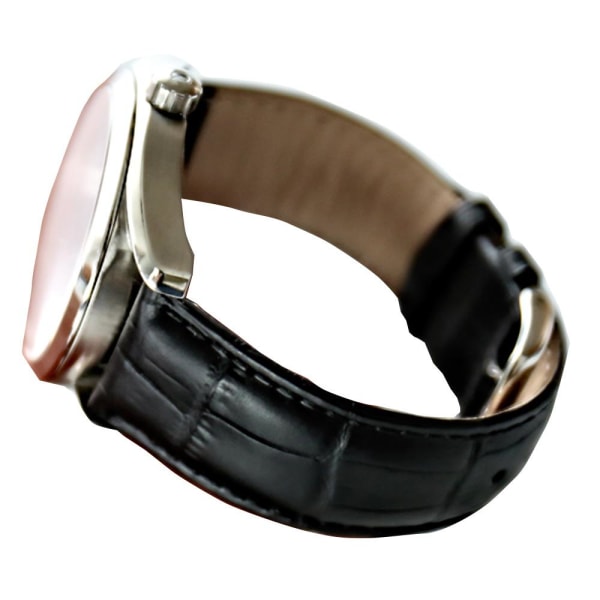 Klockarmband i Läder (Vintage-design) Lila 12mm
