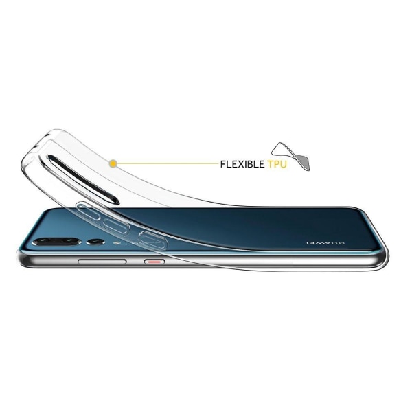 Huawei P20 Pro - Smart Skyddsskal i Silikon från FLOVEME Transparent/Genomskinlig