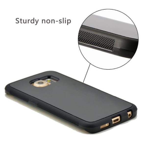 Praktiskt Anti-Gravity Silicon skal för Galaxy S7 EDGE Vit