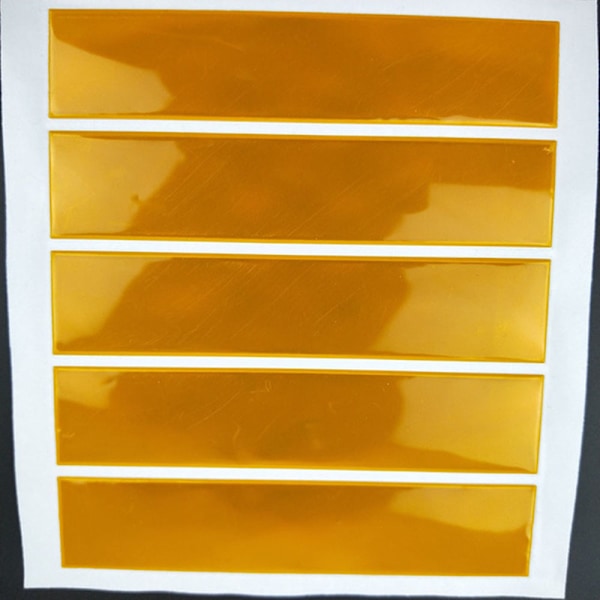 Gör dig Synlig i Vintermörkret - Effektfulla Reflex Remsor Fluorescerande Gul