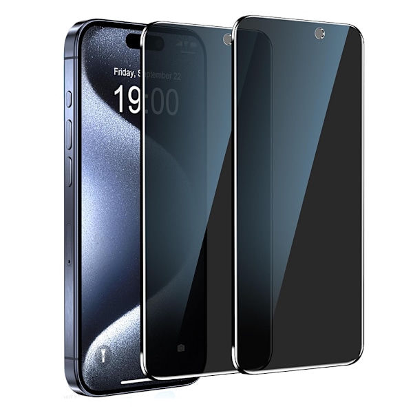 iPhone 16 Pro Max - Skärmskydd 2.5D Black Spy