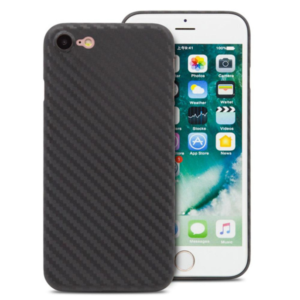 iPhone 8 - Karbon Skal Svart