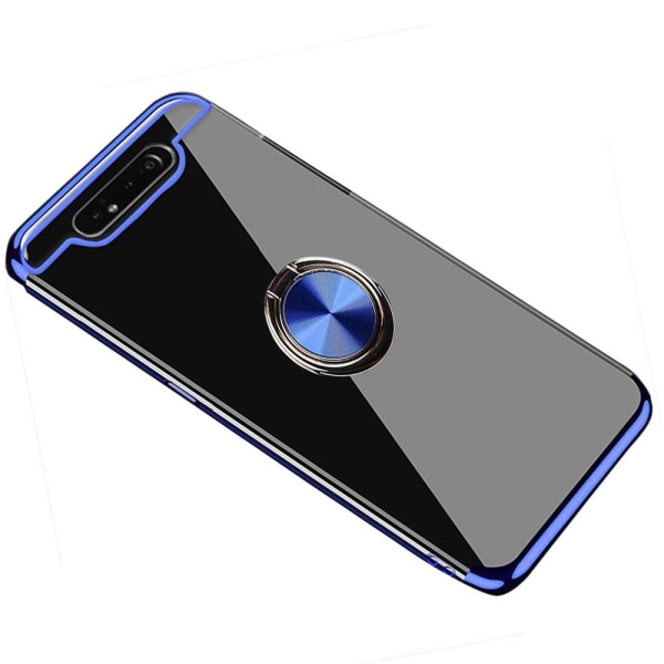 Samsung Galaxy A80 - Praktisk beskyttelsesdeksel med ringholder Blå