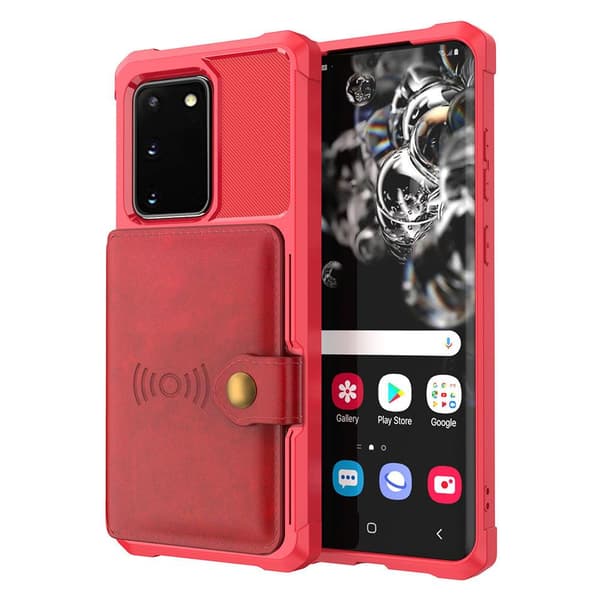 Samsung Galaxy S20 - Praktisk cover med kortholder Blå