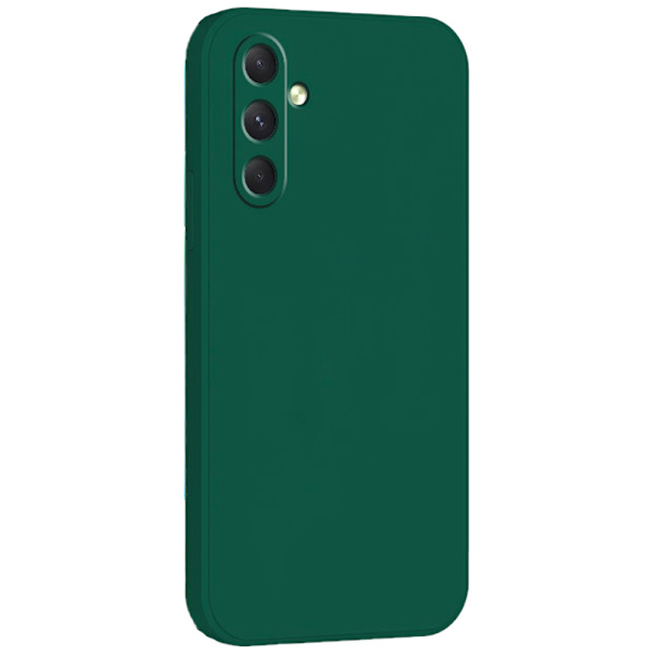 Samsung Galaxy S24 plus - Stilrent Hållbart TPU Silikon Skal Mörkgrön