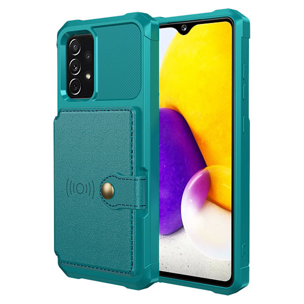 Samsung Galaxy A53 5G - Elegant cover med kortholder Grön