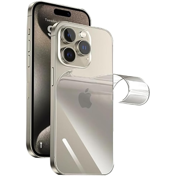 iPhone 16 Pro Baksida Hydrogel Skärmskydd HD 0,2mm Transparent