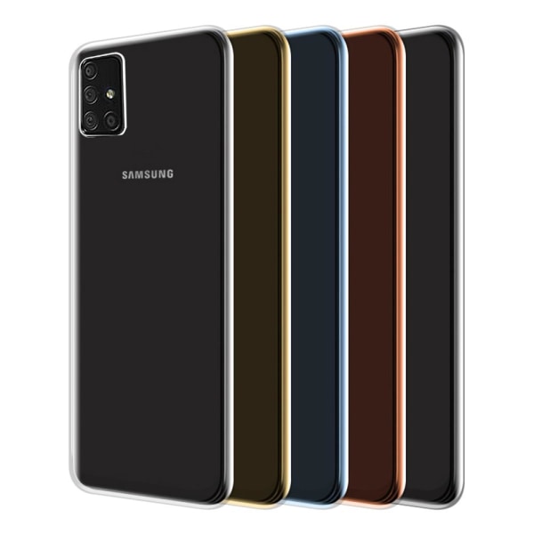 Samsung Galaxy A71 - Täyskuorinen silikonikuori Guld