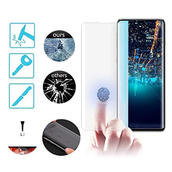 Skjermbeskyttelse UV Inkl. Applikasjonssett Samsung Galaxy S20 Plus Transparent