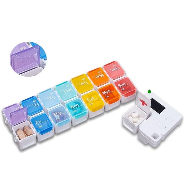 Kompakt digital pillcase väckarklocka