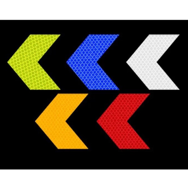 Slittåliga 5-Pack Pil Reflexremsor Grön