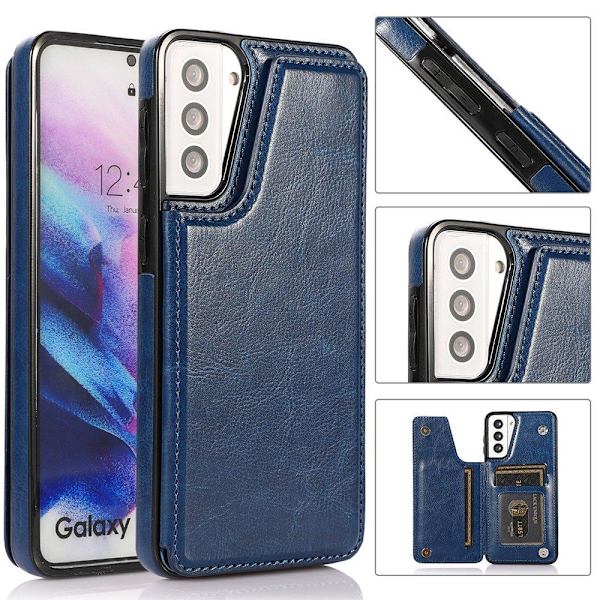 Samsung Galaxy S21 Plus - Skal med Korthållare Vit