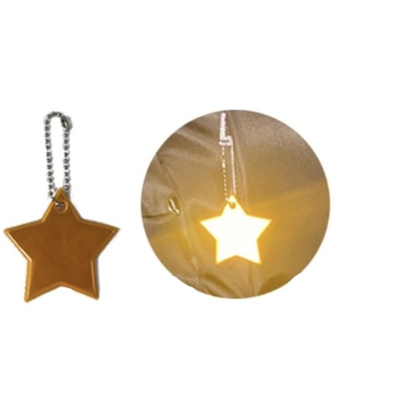 Hög Reflekterande Stjärn Reflex Kulkedja Guld