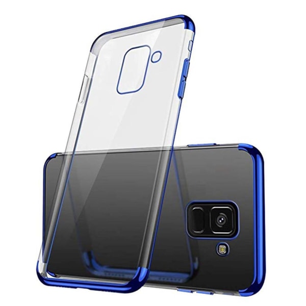 Samsung Galaxy A8 2018 - Skyddande Silikonskal (FLOVEME) Blå