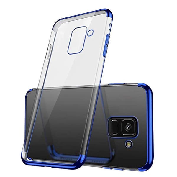 Samsung Galaxy A8 2018 - Skyddande Silikonskal (FLOVEME) Blå Blå