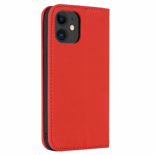 iPhone 12 Mini - Praktisk Pung Etui FLOVEME Röd