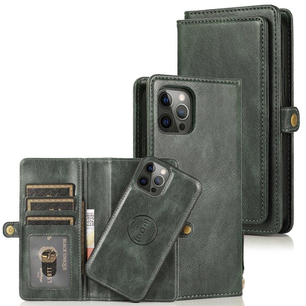 iPhone 12 Pro Max - Stilig 2-1 lommebokdeksel Brun