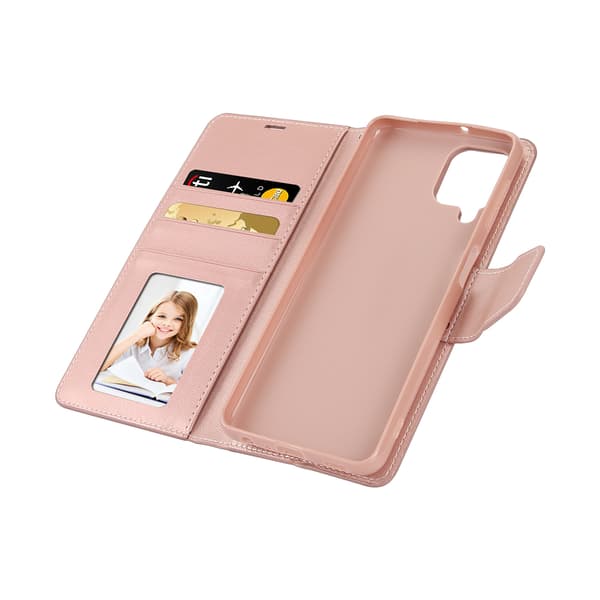Samsung Galaxy A22 4G - HANMAN Plånboksfodral Roséguld