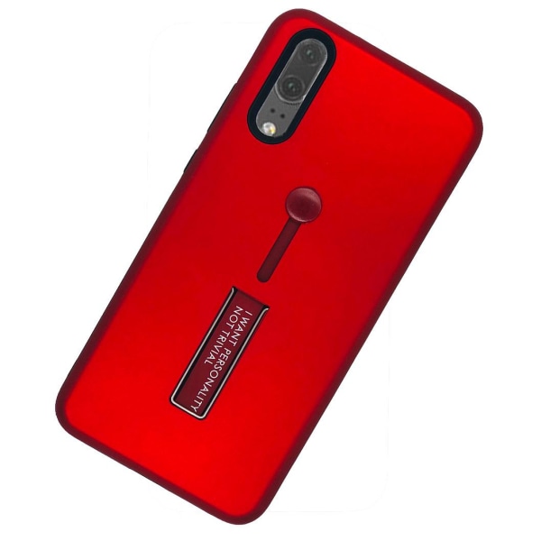 Huawei P20 - Stilrent Praktiskt Skal från Kisscase Röd