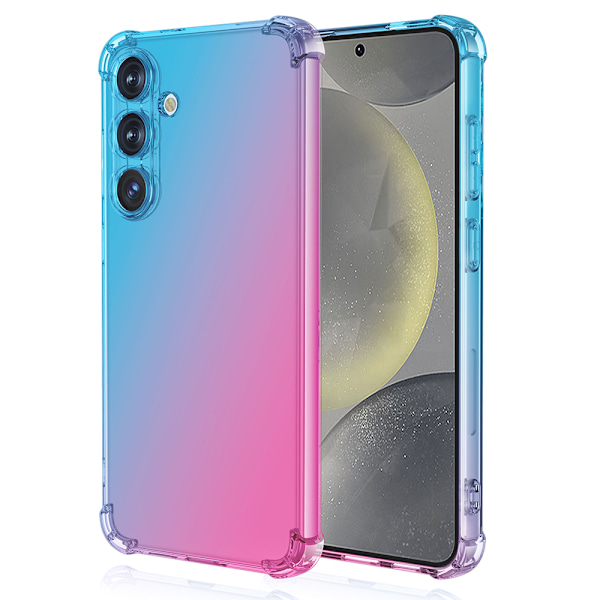 Samsung Galaxy S25 Plus - Reptåligt Silikonskal i Mjuk Design Rosa/Grön