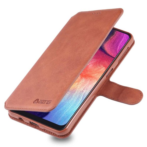 Samsung Galaxy A70 - Praktisk AZNS Wallet etui Brun