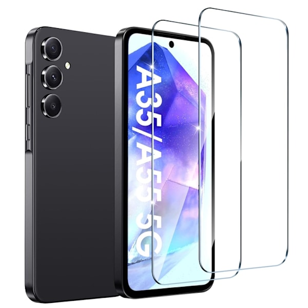 Samsung Galaxy A35 5G - Fodralvänligt Härdat Glas Skärmskydd