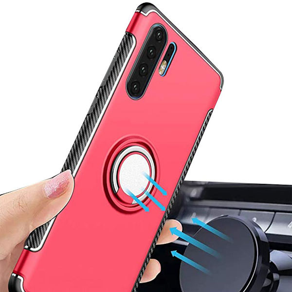 Huawei P30 Pro - Praktiskt Stilsäkert Skal Ringhållare (FLOVEME) Grå