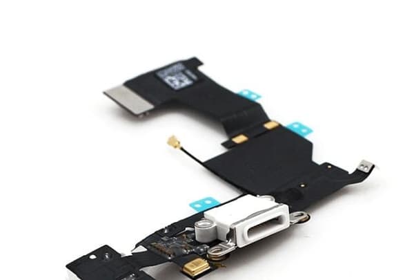 iPhone 5s laddkontakt, hörlursuttag och mikrofon (VIT)