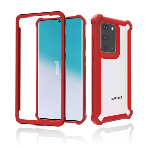Samsung Galaxy S20 - Stötdämpande Stilrent Skal MultiColor Svart/Röd