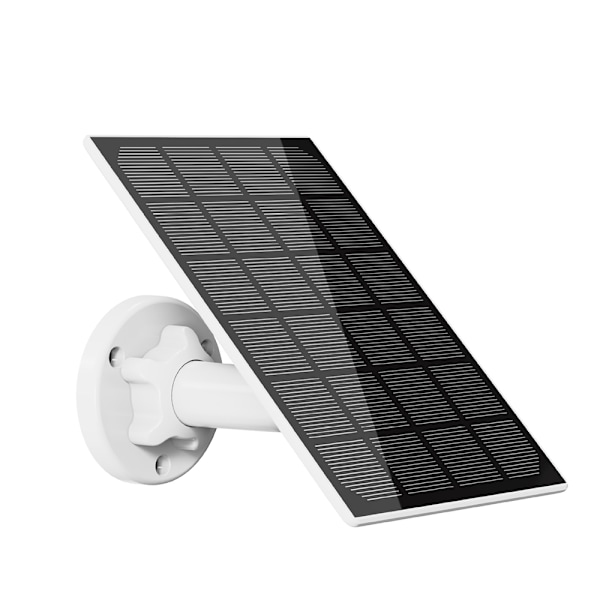 Hög Kvalitet Övervakningskamera + Solpanel Vit