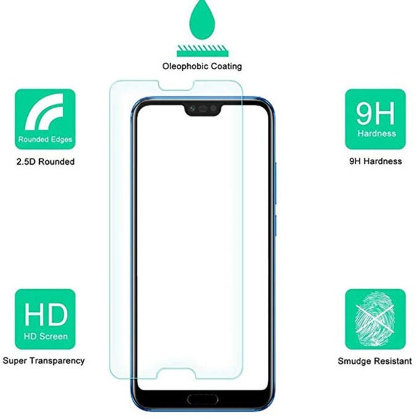 Näytönsuoja 2-PACK Standard 9H Screen-Fit HD-Clear Honor 10 Transparent/Genomskinlig