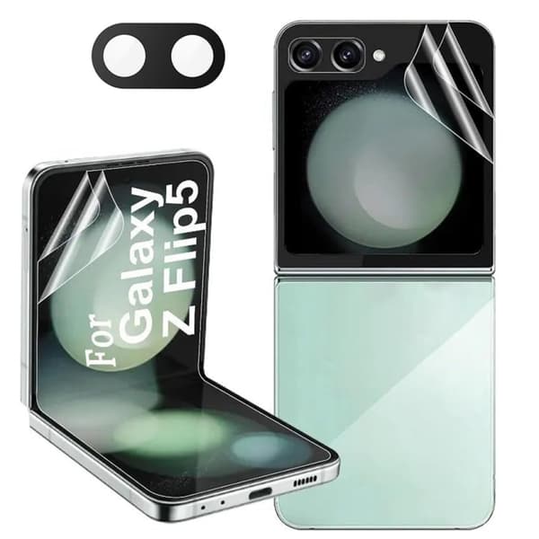 Samsung Galaxy Z Flip 5 Skyddspaket - Skärm + Kamera + Baksida