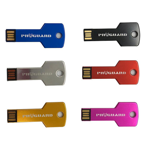ProGuard USB 2.0 minne flash (Metall) 16GB Svart