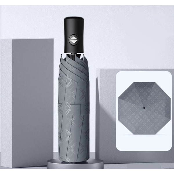 Gör regniga dagar färgglada - Paraply med flera unika innermönster!  HOUNDSTOOTH BLACK 