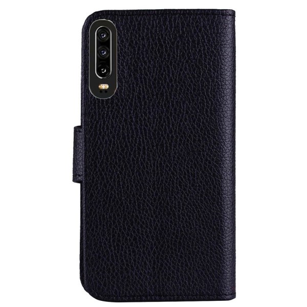 Huawei P30 - Stilrent Läder Plånboksfodral (NKOBEE) Svart