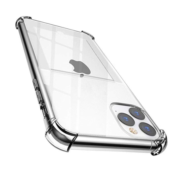 iPhone 11 Pro - Iskuja vaimentava käytännöllinen silikonikuori Transparent Transparent/Genomskinlig