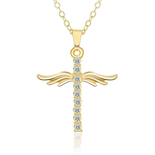 Stilsäkert Kors Halsband Silver