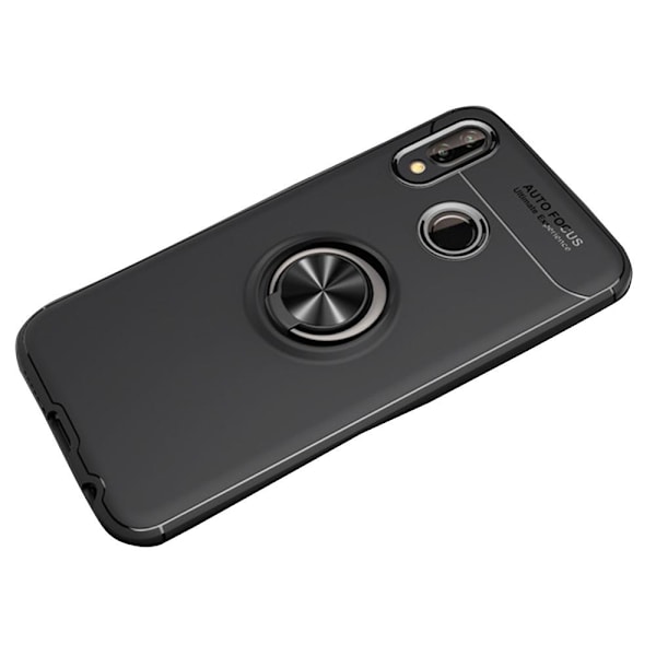 Huawei P20 Lite - AUTO FOCUS - Skal med Ringhållare Blå/Blå