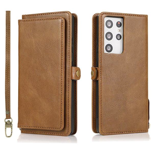 Samsung Galaxy S21 Ultra - 2-1 Pung etui Röd