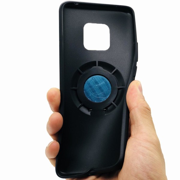 Skyddsskal med Ringhållare i Carbondesign - Huawei Mate 20 Pro Svart